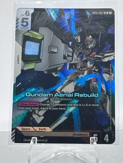 Gundam Aerial Rebuild GD01-067 LR Gundam Card Game Newtype Rising English - Image 1