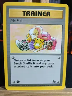 Mr. Fuji 1st Edition 58/62 LP Pokemon Card - Image 1