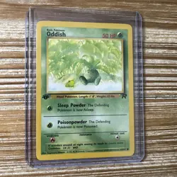 Pokemon Card 1st Edition Common Team Rocket 2000 Oddish 63/82 MP - Image 1
