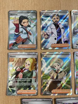 POKEMON TCG ILLUSTRATION RARE HOLO SUPPORTER LOT 10+ CARDS - 11 Cards NM - Image 2