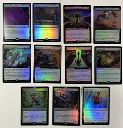 Magic the Gathering Spider-Man Rare & Mythic FOIL lot of 11 cards MTG - Image 1