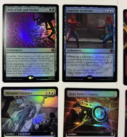 Magic the Gathering Spider-Man Rare & Mythic FOIL lot of 11 cards MTG - Image 2