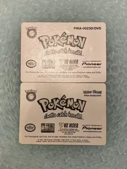 Pokemon Pikachu/Squirtle Viz Video Pioneer Lenticular DVD 3D Promo Card Holo - Image 2