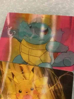 Pokemon Pikachu/Squirtle Viz Video Pioneer Lenticular DVD 3D Promo Card Holo - Image 5