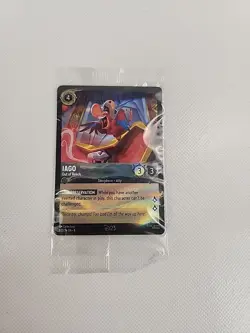 New Disney Lorcana D23 2025 Gold Member Exclusive Gift Iago 8/ Foil Promo Card - Image 1