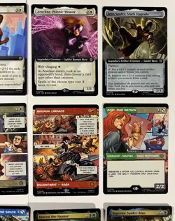 Magic the Gathering Spider-Man Rare NON FOIL lot of 12 cards Extended art mythic - Image 3