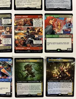 Magic the Gathering Spider-Man Rare NON FOIL lot of 12 cards Extended art mythic - Image 4