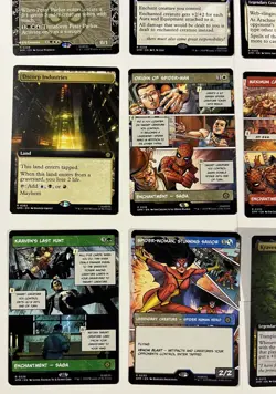 Magic the Gathering Spider-Man Rare NON FOIL lot of 12 cards Extended art mythic - Image 5
