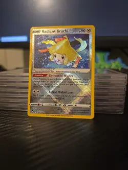 Radiant Jirachi 120/195 Silver Tempest Ultra Rare Holo Pokemon TCG Card NM/MINT - Image 1