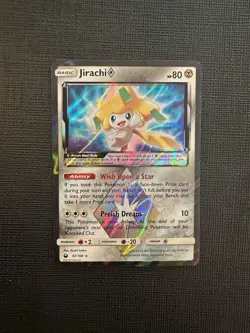 Pokemon Card - Jirachi Prism Star SM Celestial Storm 97/168 Prism Holo Rare HP - Image 1