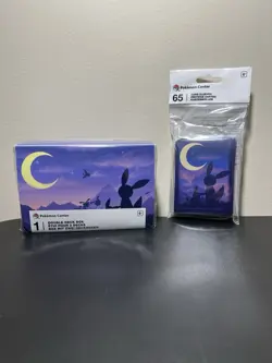 NEW - Pokemon TCG - Eevee & Umbreon Twilight Double Deck Box and 65 Card Sleeves - Image 1