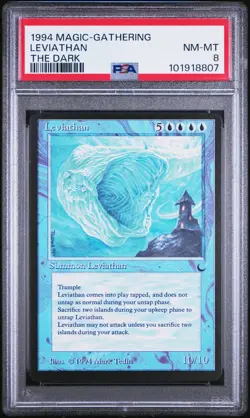Leviathan MTG 1994 Magic The Gathering The Dark PSA 8 Graded NM/MINT - Image 1