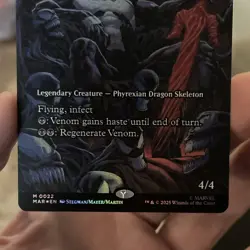 MTG Venom, King in Black (Borderless) M 0022 Marvel Spider-Man Mythic Foil NM - Image 4