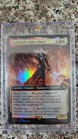Sephiroth, Fallen Hero (Extended Art) Commander: Final Fantasy Foil - Image 1