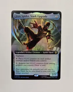 Iron Spider, Stark Upgrade Extended Art Foil 0279 Magic The Gathering Spider-Man - Image 1
