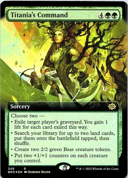 Foil Titania's Command (Extended Art) R 349 NM - Image 1