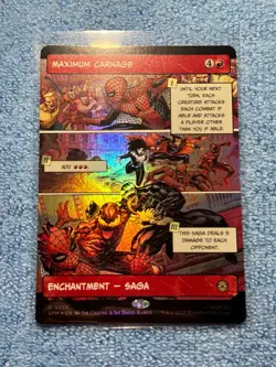 Magic MTG Maximum Carnage (Borderless) Marvel's Spider-Man Foil - Image 1