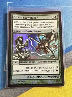 Magic the Gathering MTG Champions of Kamigawa OROCHI EGGWATCHER Foil - Image 1