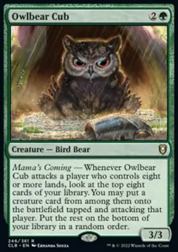 MTG Owlbear Cub (246) Commander Legends Battle for Baldur's Gate LP - Image 1