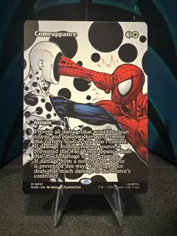 Magic the Gathering Spider-Man Comeuppance Borderless Non-Foil - Image 1