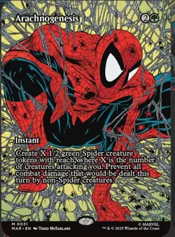 Arachnogenesis - Borderless - Spider Man - MTG - Image 1