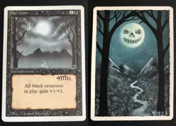 MAGIC Revised BAD MOON Artist Proof w/painting ***MTG - Image 1