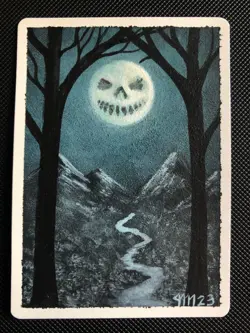 MAGIC Revised BAD MOON Artist Proof w/painting ***MTG - Image 3