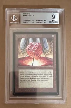 Mana Vault - BETA - MTG - BGS 9. MINT w/ Three 9.5's. Beauty! - Image 1