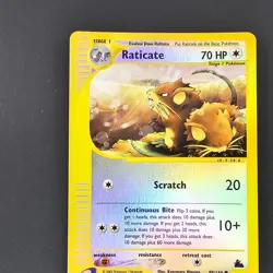 Raticate 89/144 Skyridge Reverse Holo Rare Pokemon TCG Nintendo e-reader - Image 4