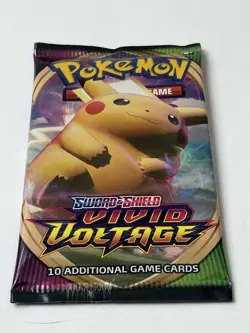 Vivid Voltage Pokemon TCG Sword & Shield Booster Pack Sealed & New 820650807497 - Image 1