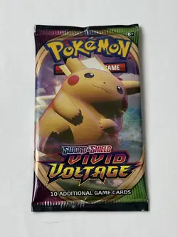 Vivid Voltage Pokemon TCG Sword & Shield Booster Pack Sealed & New 820650807497 - Image 2
