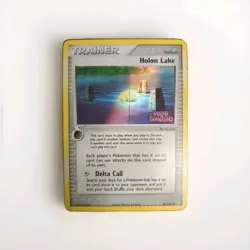 * Stamped Reverse-Holo Pokemon HOLON LAKE EX HOLON PHANTOMS 87/110 Trainer LP+ - Image 1