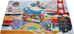 Pokemon TCG 2016 San Francisco World Championships Snorlax Playmat with Bag - Image 2
