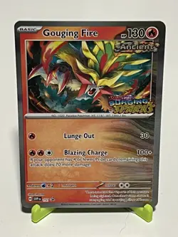 Pokemon Gouging Fire 151 Scarlet & Violet Black Star Promo NM Condition - Image 1