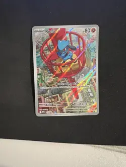 Riolu Pokemon Mega Evolutions Black Star Promo Illustration Rare #10 TCG 2 - Image 1