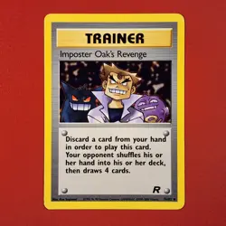 5-08-13 PWE pokemon unplayed 2000 team rocket 76/82 imposter oak's trainer . (B) - Image 1