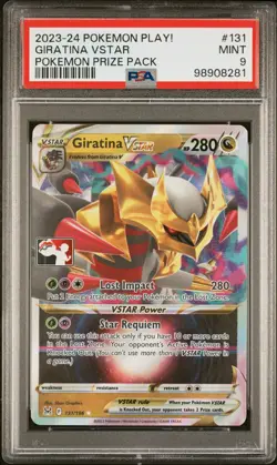 2023-2024 POKEMON PLAY! POKEMON PRIZE PACK #131 GIRATINA VSTAR PSA 9 - Image 1