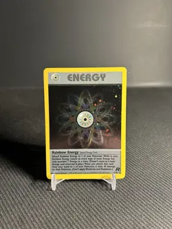 Pokemon TCG Rainbow Energy 17/82 Team Rocket Holo Rare LP/LP- - Image 1