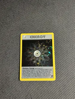 Pokemon TCG Rainbow Energy 17/82 Team Rocket Holo Rare LP/LP- - Image 3