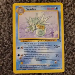 Pokemon TCG Seadra Fossil 42 Regular Unlimited Uncommon - Image 1