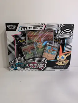 Pokemon TCG Black Bolt & White Flare Unova Victini Illustration Collection Box - - Image 1