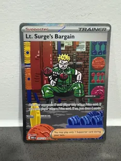 Pokemon Mega Evolution Lt Surge’s Bargain 185/132 SIR - Image 1
