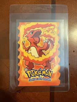 Charmeleon 5 of 12 Die-Cut Pokemon Topps The First Movie Black Label Mint Fresh - Image 1