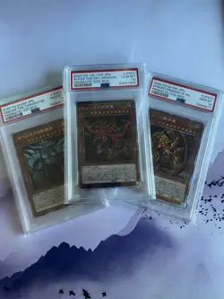 FULL SET PSA 10 Prismatic God Box PGB1-JPS01-03 Obelisk Slifer Ra 2020 Yu-gi-oh - Image 1