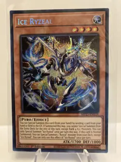Yu-Gi-Oh! Ice Ryzeal MP25-EN119 Prismatic Secret Rare 1st Edition NM - Image 1