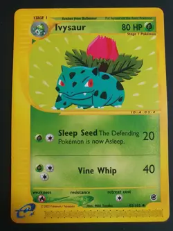 Ivysaur 82/165 - Expedition Base Set - Pokemon Card - Excellent Condition - Image 1
