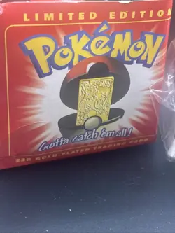 Charizard Pokemon 23K Gold Plated Trading Card 1999 Burger King Sealed Pokeball - Image 2