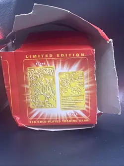 Charizard Pokemon 23K Gold Plated Trading Card 1999 Burger King Sealed Pokeball - Image 5