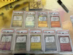PSA 10 Sequential Complete Set 9 Yu Nagaba Eevee’s Promo Pokemon Card Japanese - Image 1