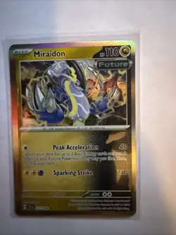 Pokemon TCG Miraidon 121/162 Rare Holo Card Temporal Forces - Image 1
